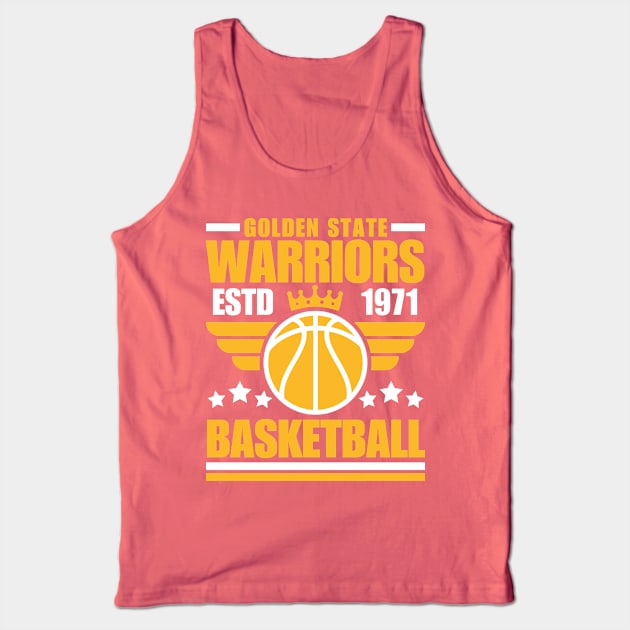 Golden State Warriors 1971 Basketball Retro Tank Top by ArsenBills